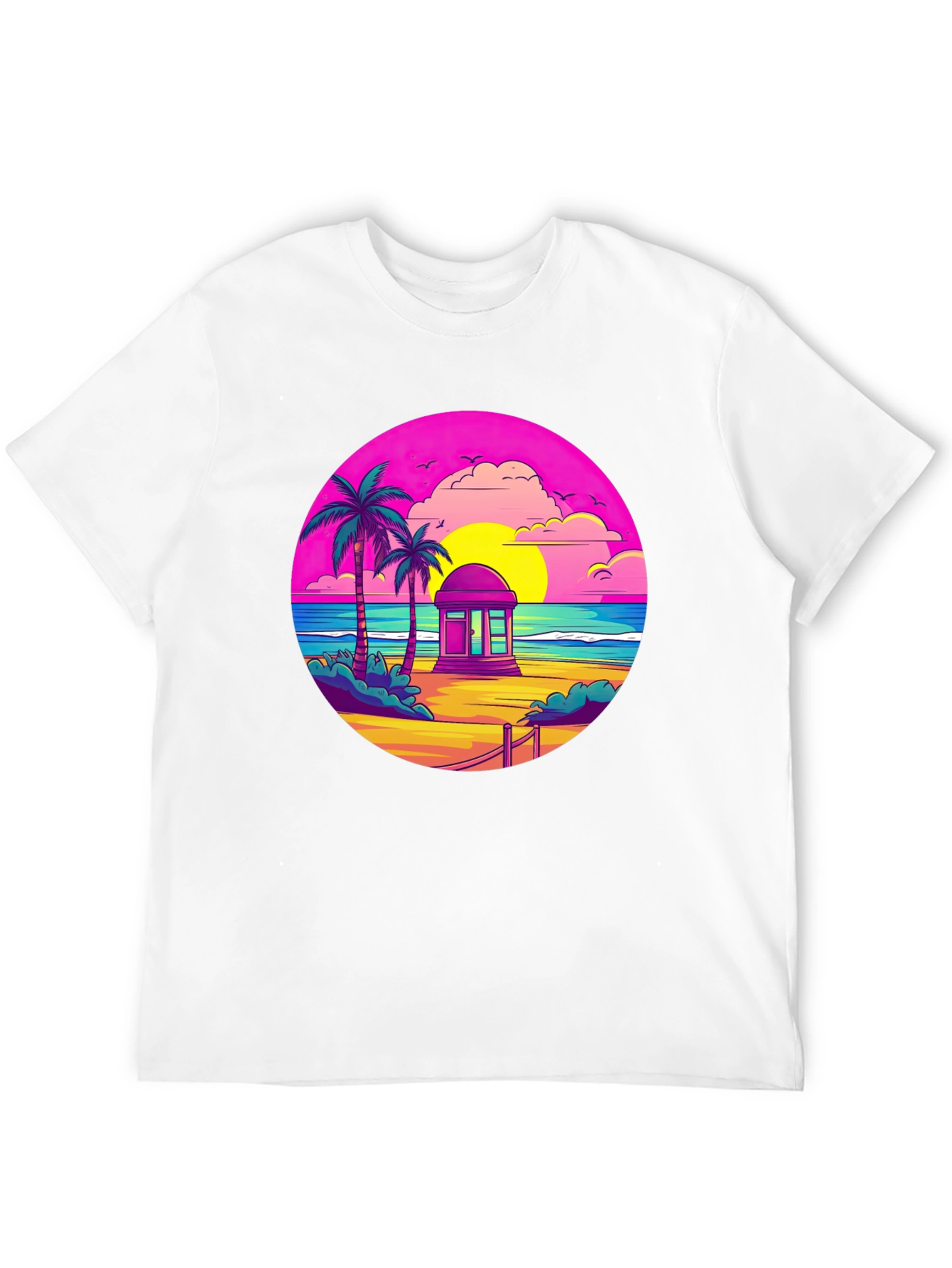 Retro Beach Sunset T-Shirt