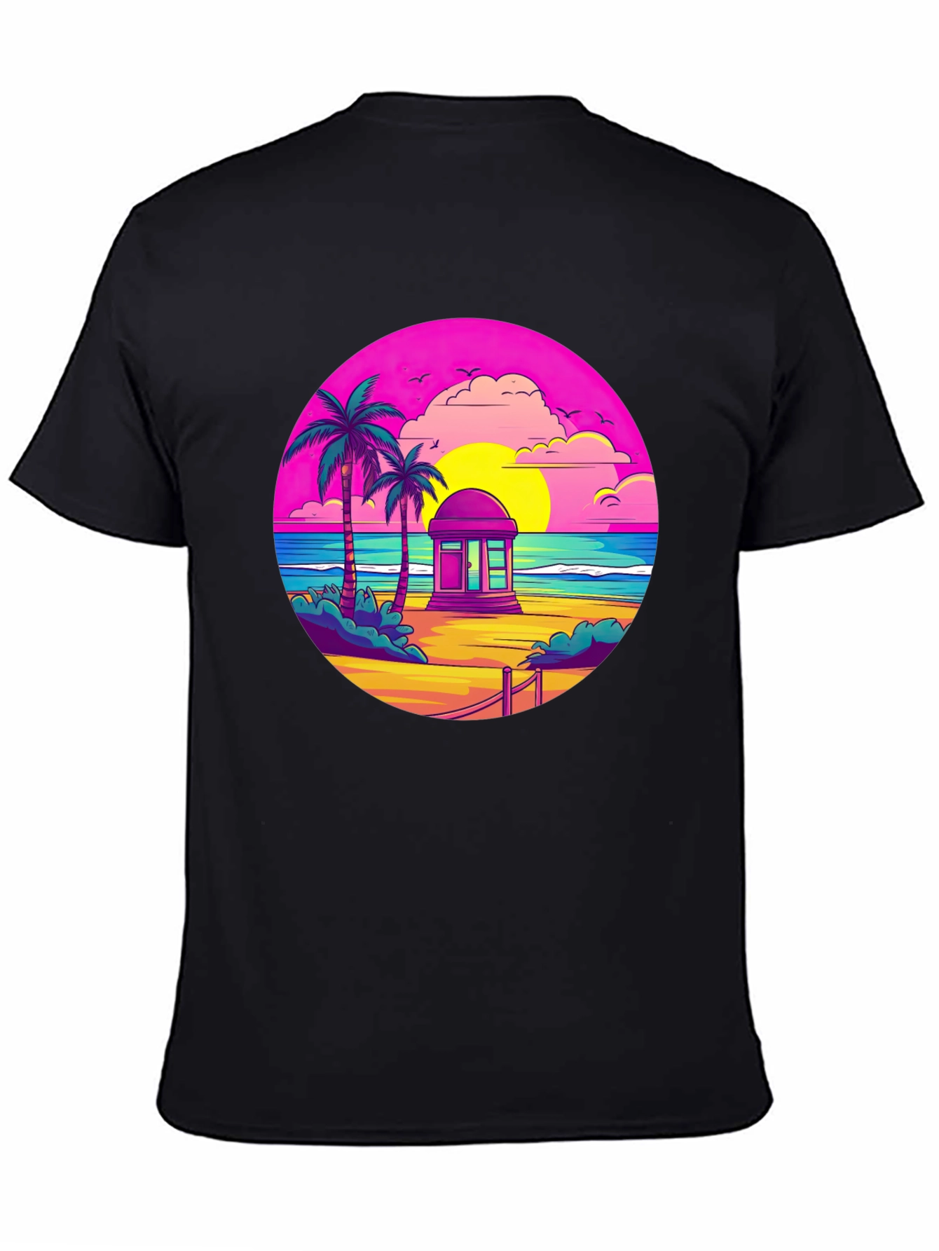 Retro Beach Sunset T-Shirt
