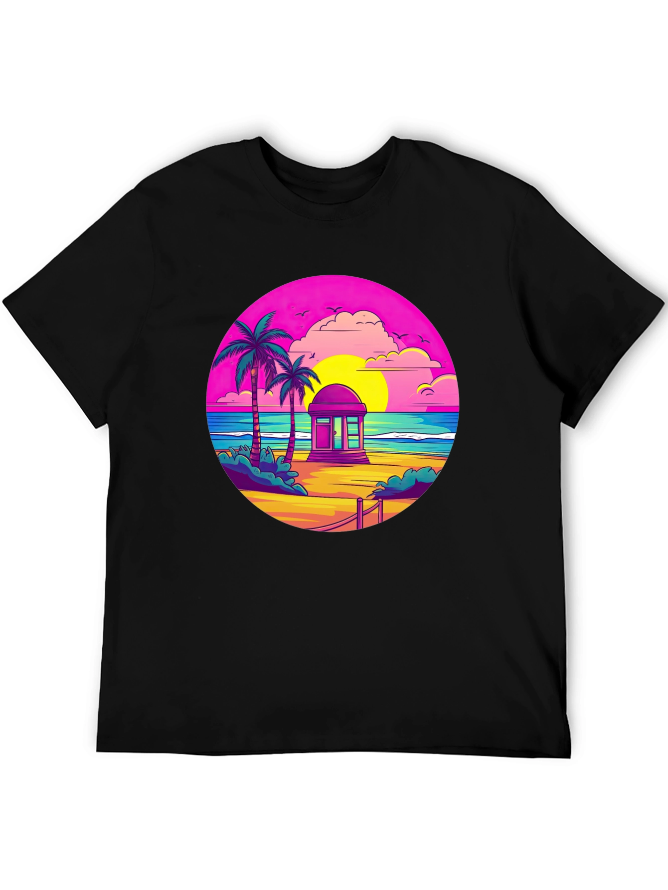 Retro Beach Sunset T-Shirt