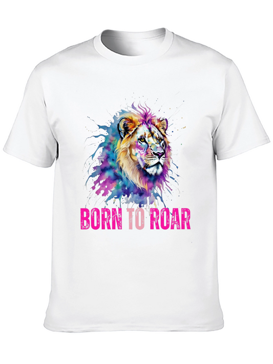 Born to Roar Lion Graphic Tee