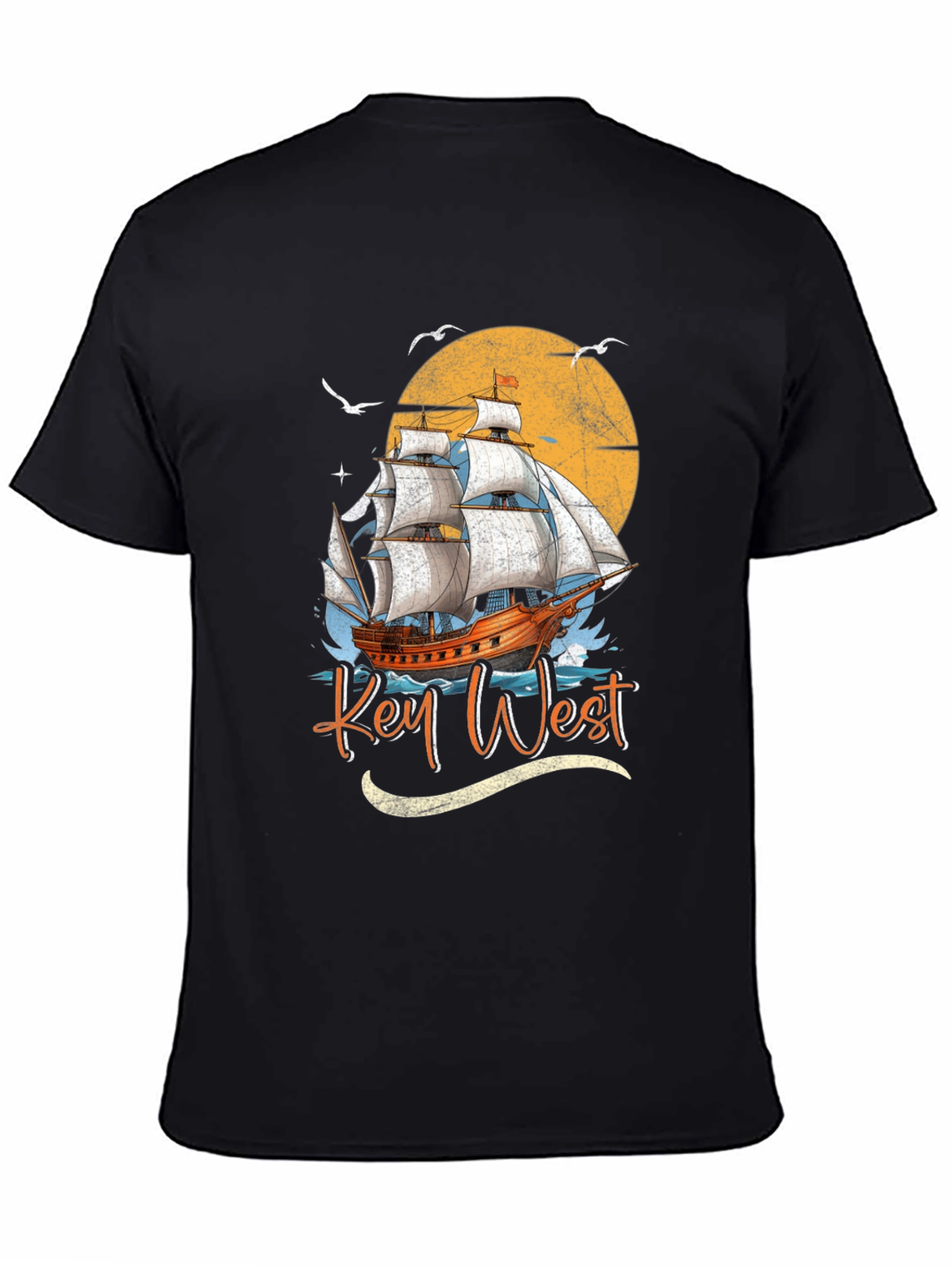 Key West Sailboat Graphic Tee - Island Vibes