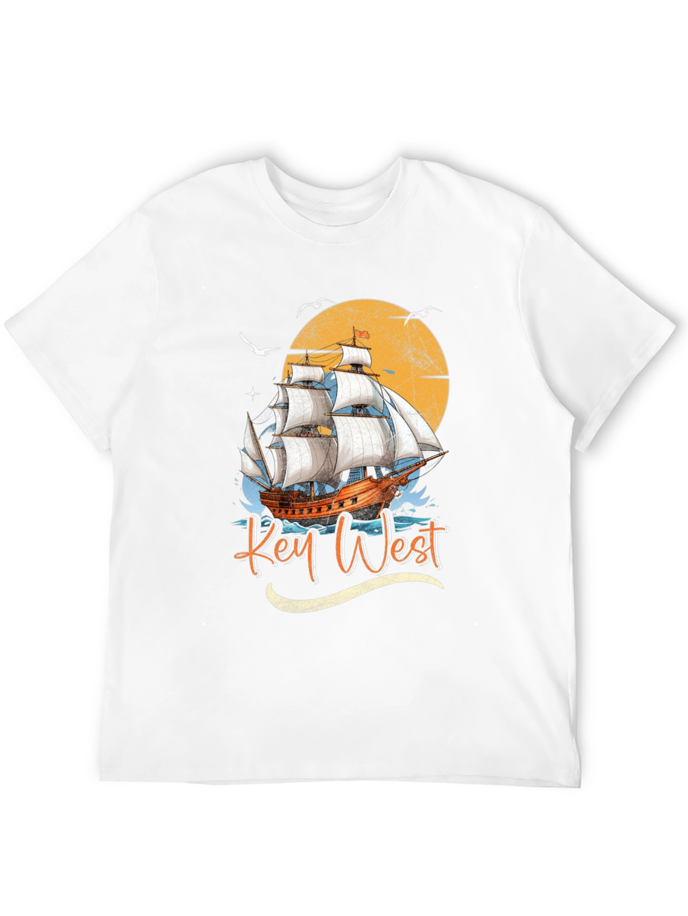 Key West Sailboat Graphic Tee - Island Vibes