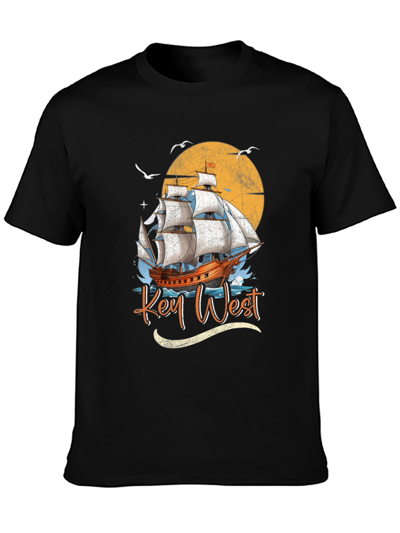 Key West Sailboat Graphic Tee - Island Vibes
