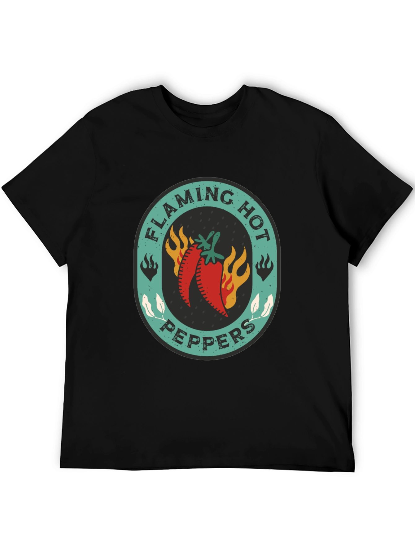 Flaming Hot Peppers Graphic Tee - Spicy Style