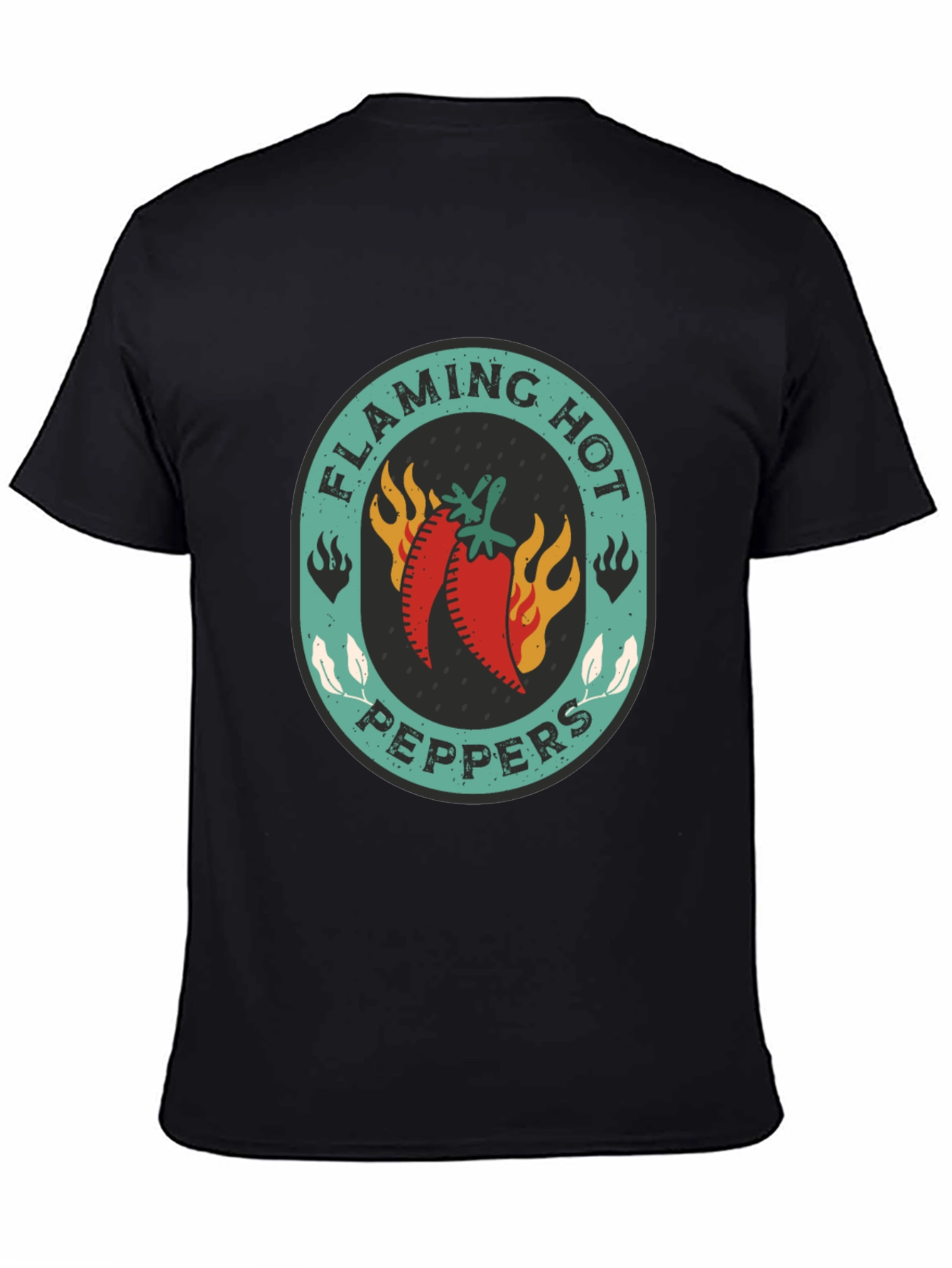 Flaming Hot Peppers Graphic Tee - Spicy Style