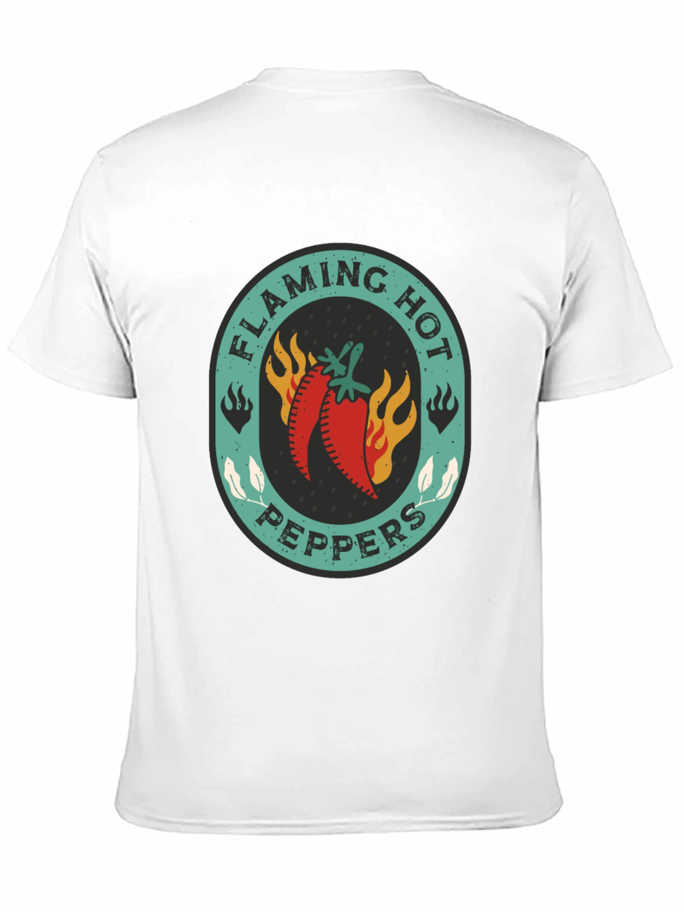 Flaming Hot Peppers Graphic Tee - Spicy Style