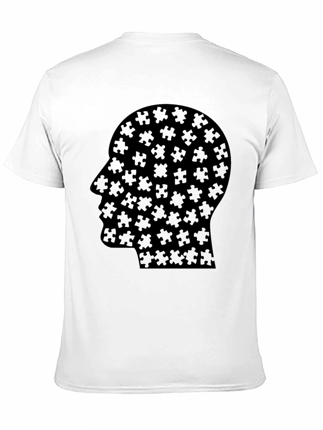 Puzzle Head T-Shirt - Black Graphic Tee