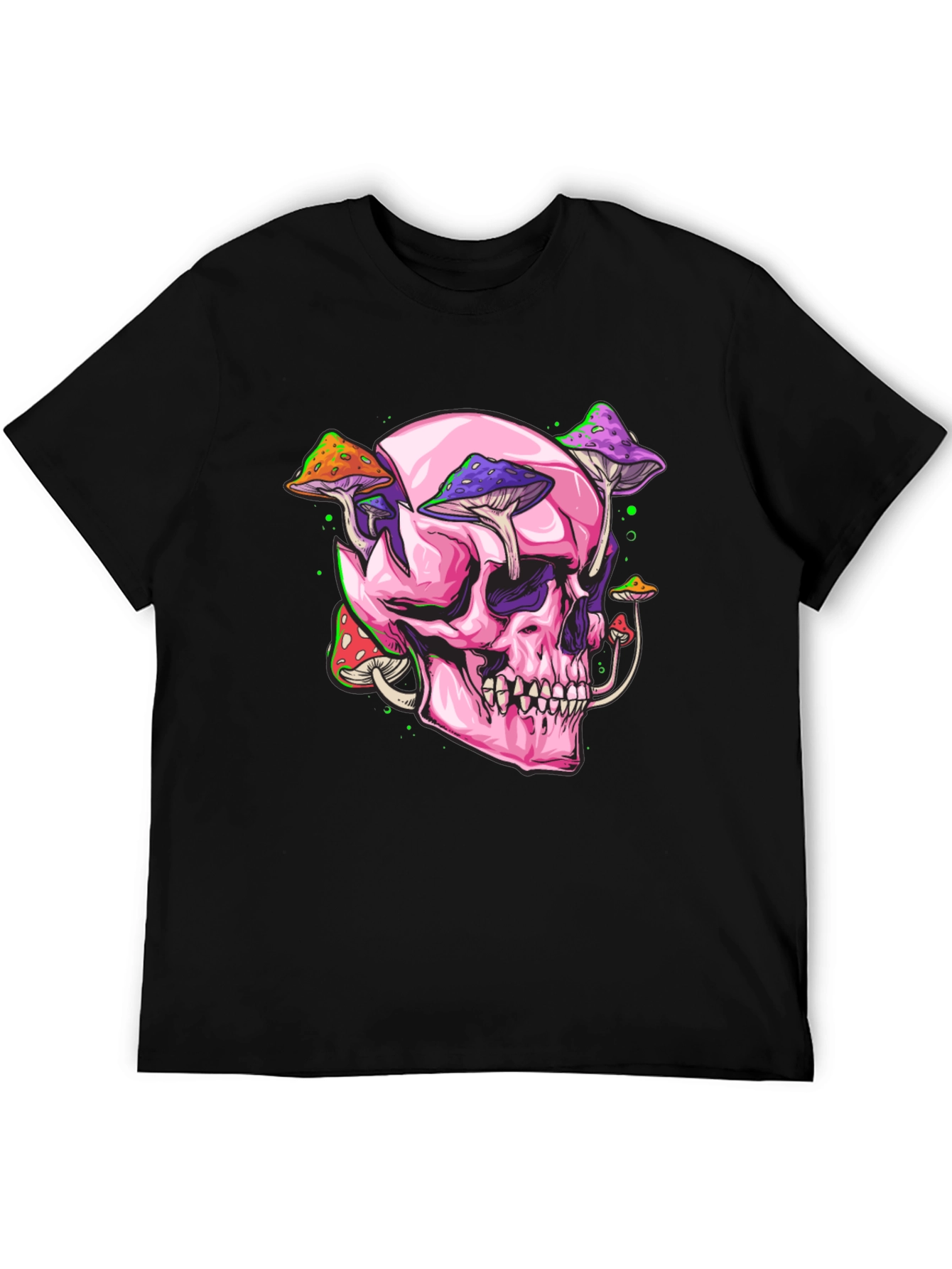 Skull and Mushroom Graphic Tee