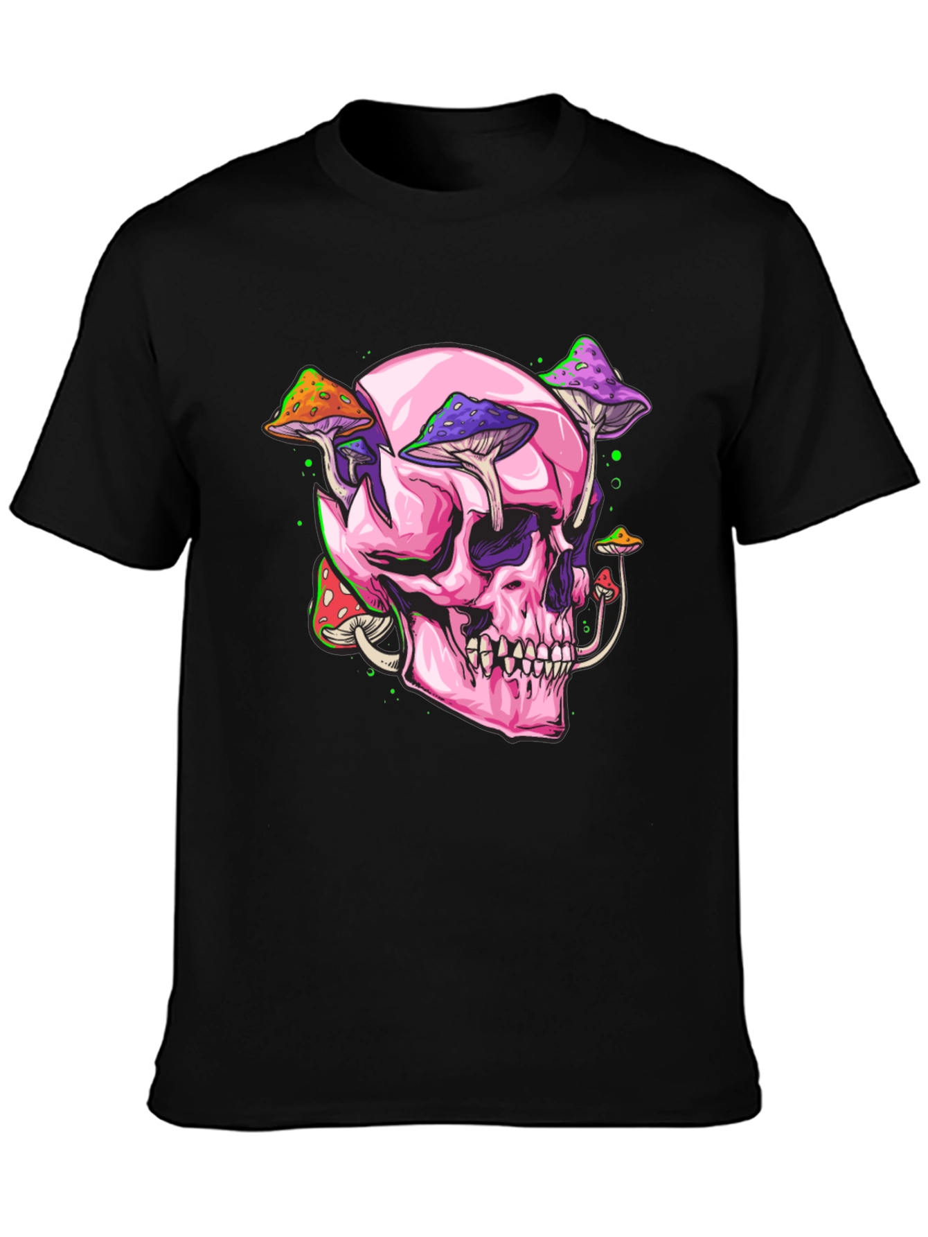 Skull and Mushroom Graphic Tee
