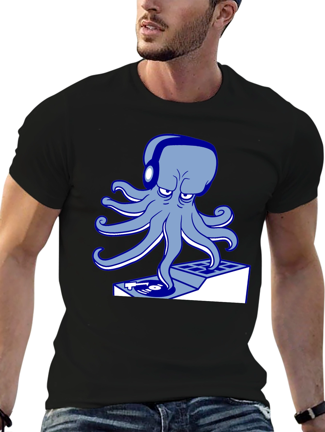 DJ Octopus T-Shirt - Cool Graphic Tee