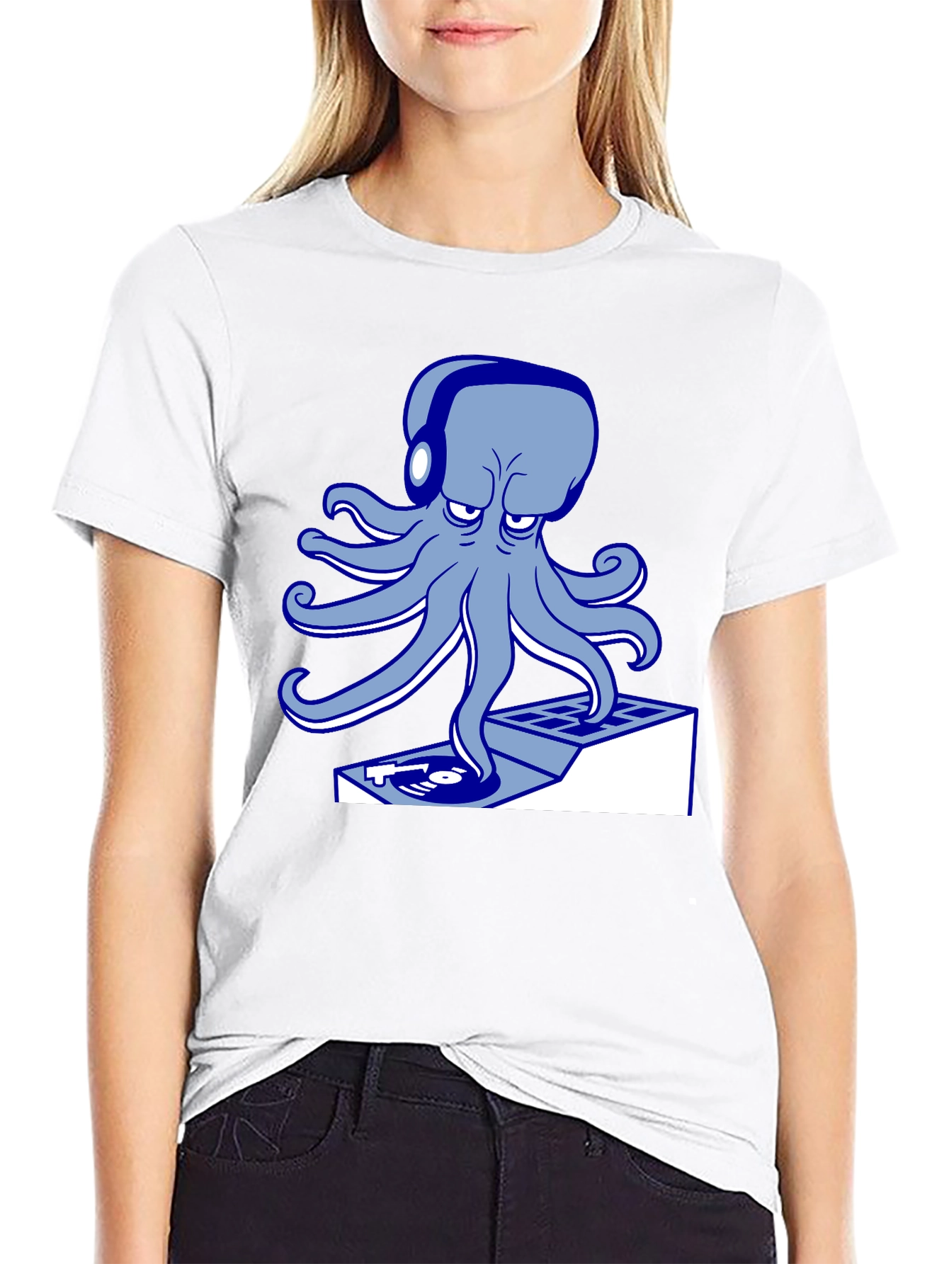 DJ Octopus T-Shirt - Cool Graphic Tee