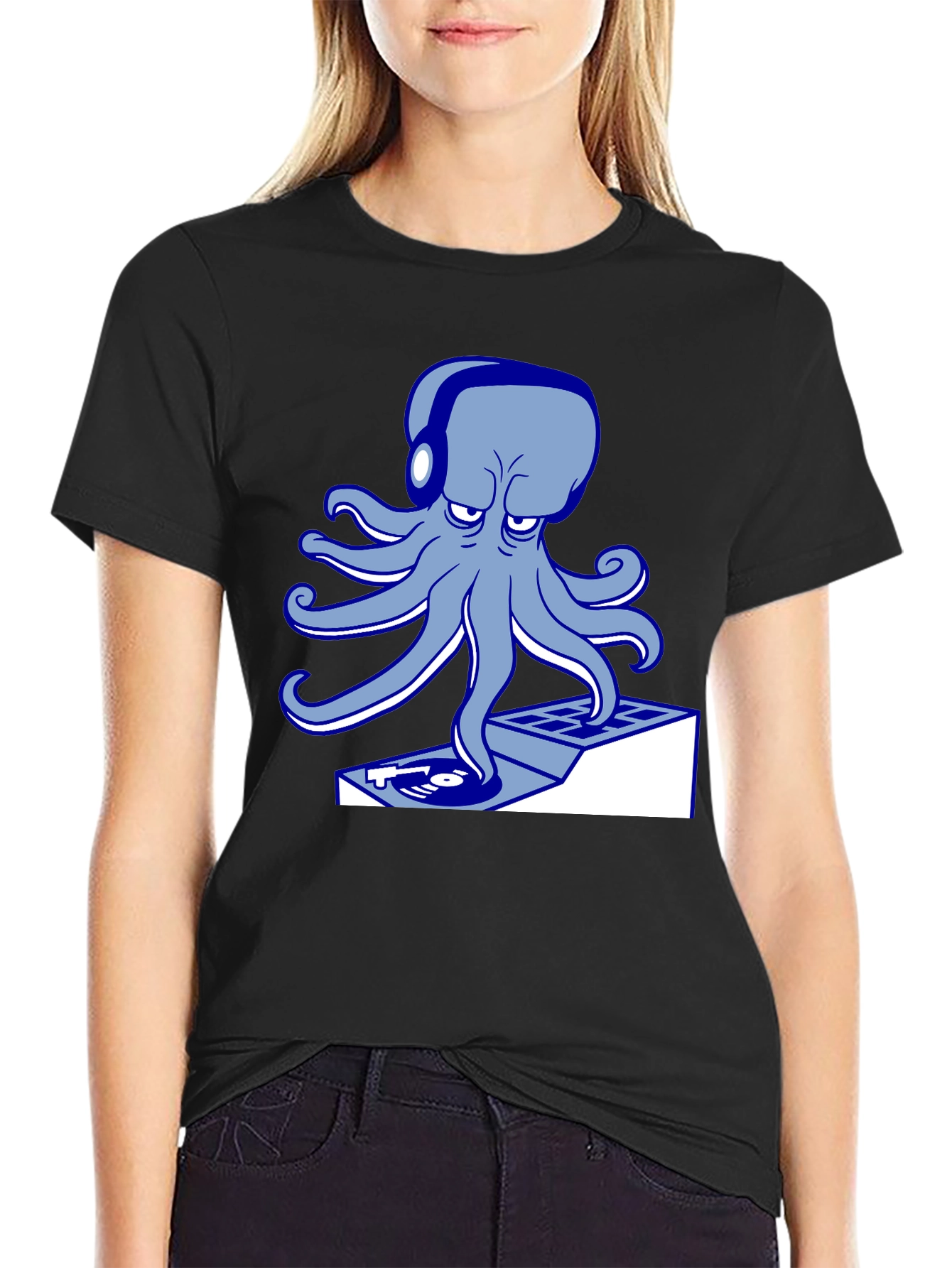 DJ Octopus T-Shirt - Cool Graphic Tee