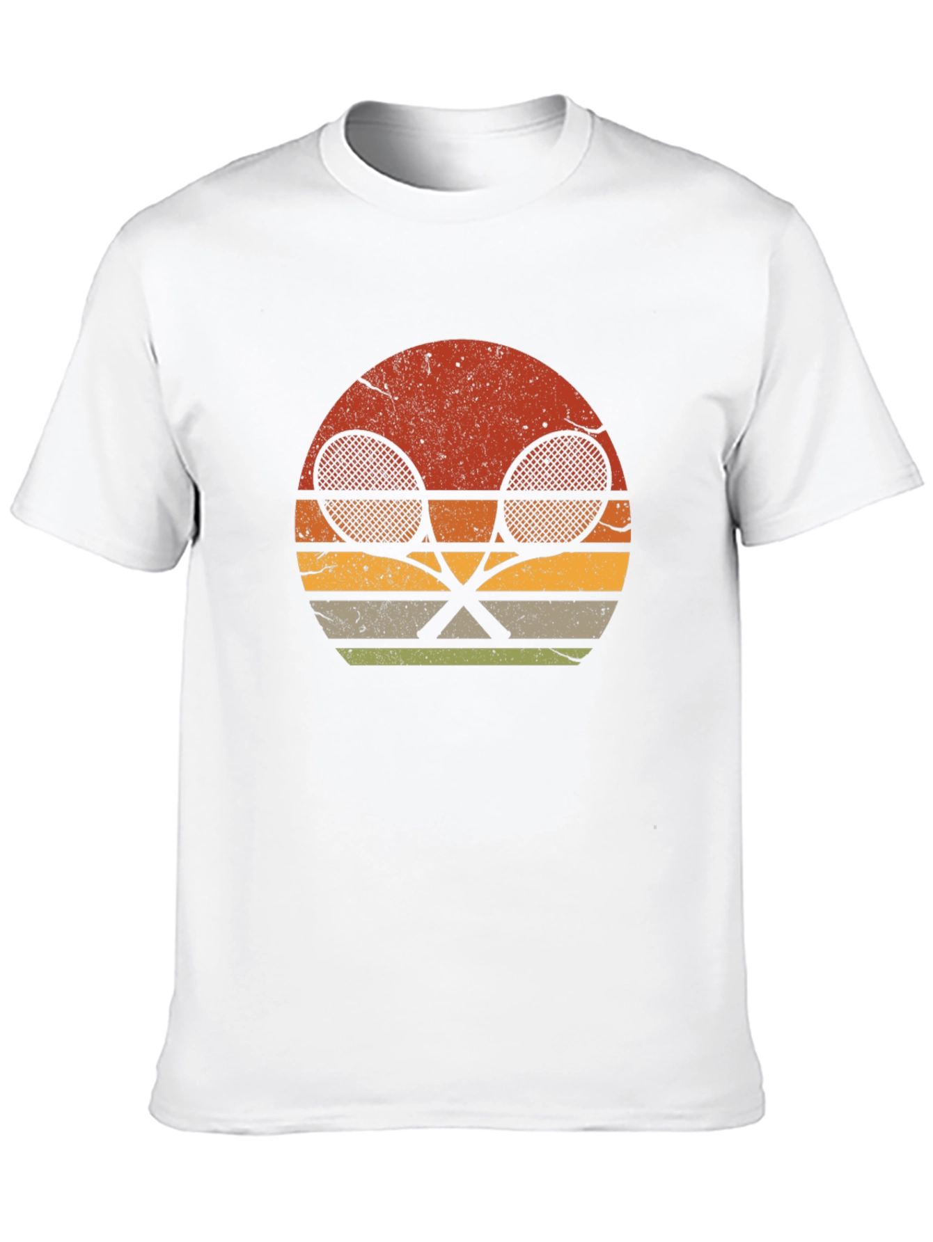Retro Tennis Racket Graphic T-Shirt