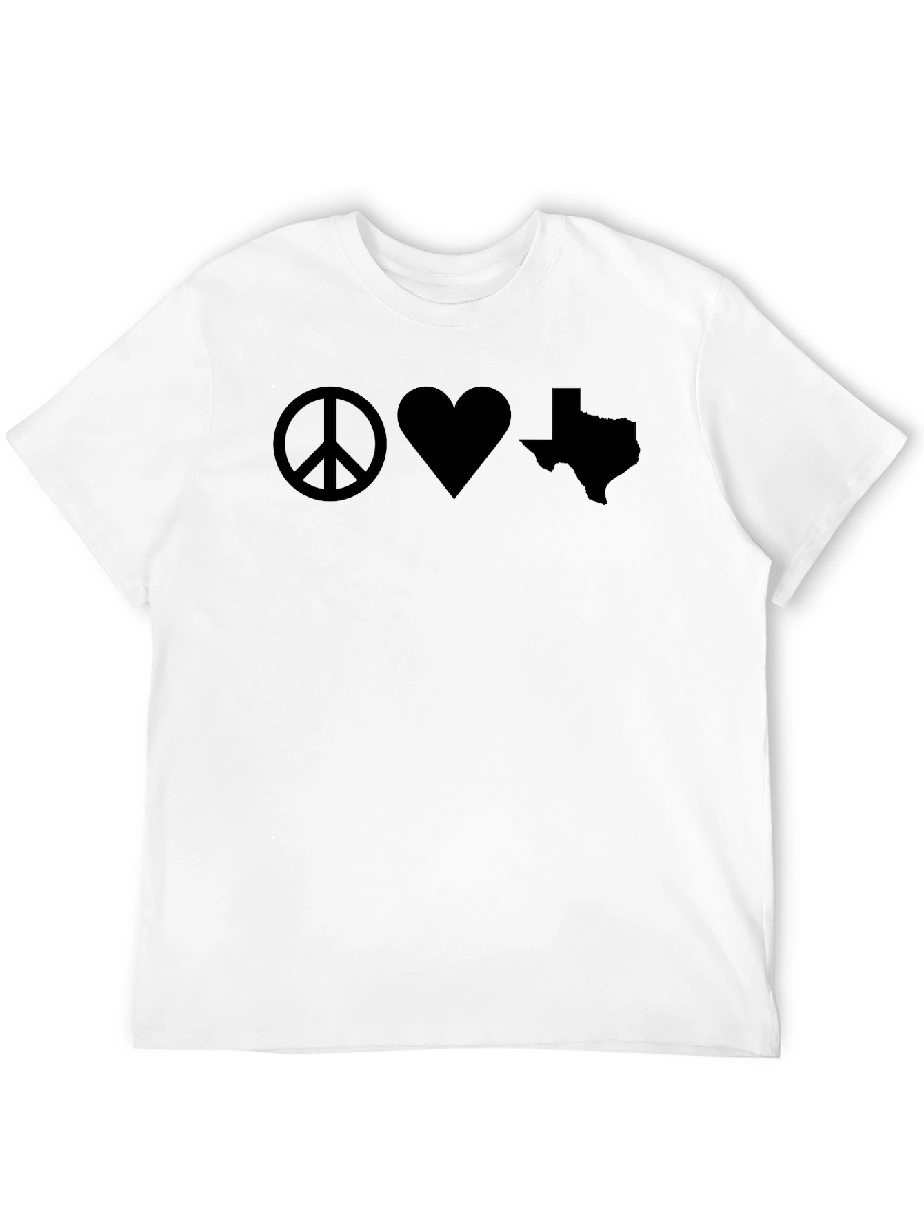 Peace Love Texas T-Shirt Graphic Tee