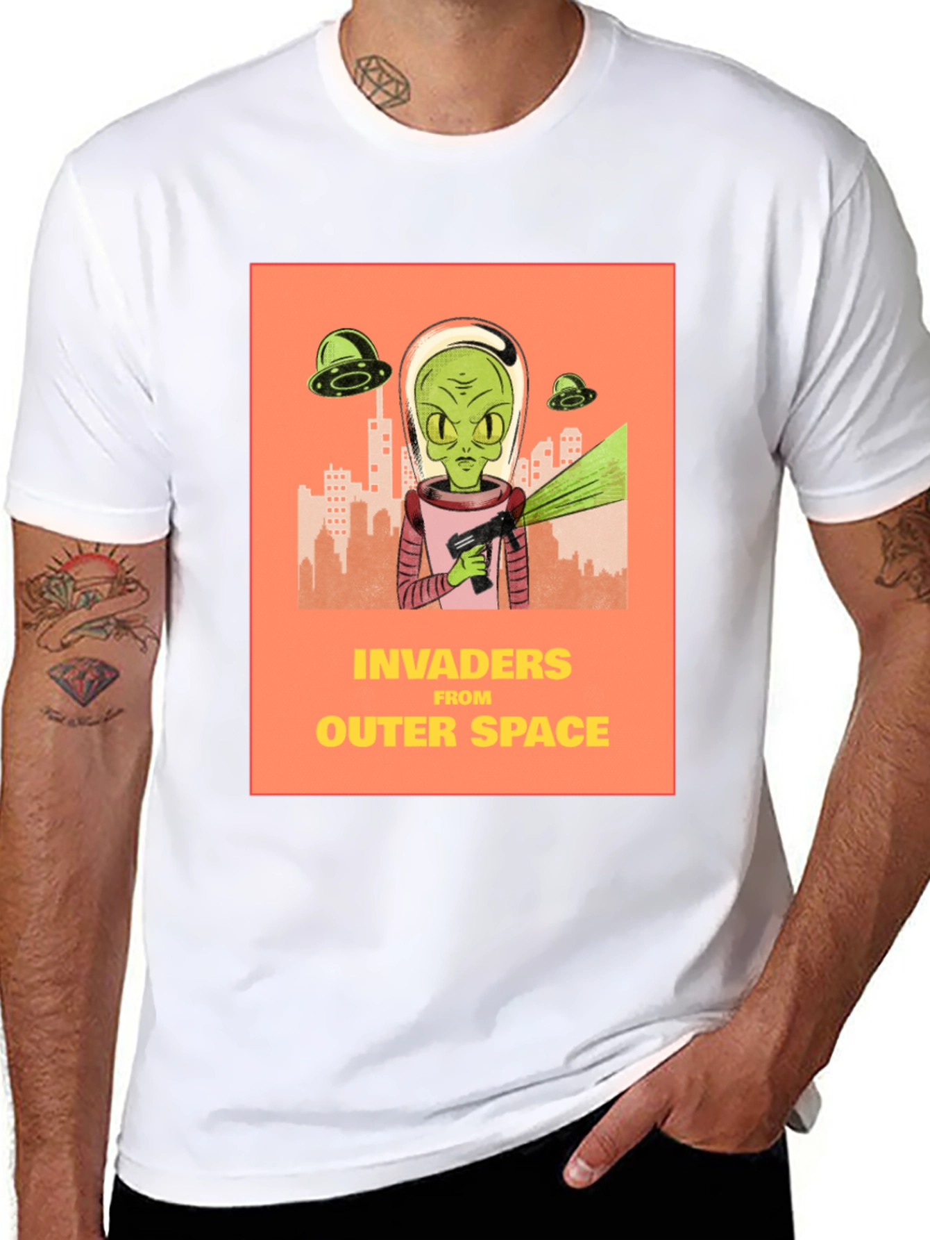 Invaders From Outer Space Graphic Tee