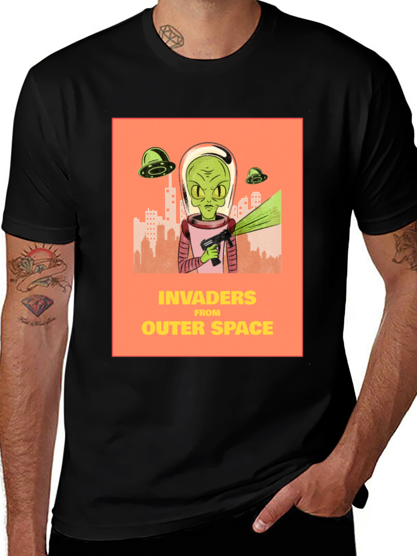 Invaders From Outer Space Graphic Tee