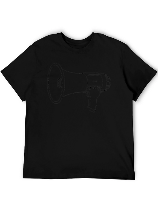 Megaphone Graphic Black T-Shirt