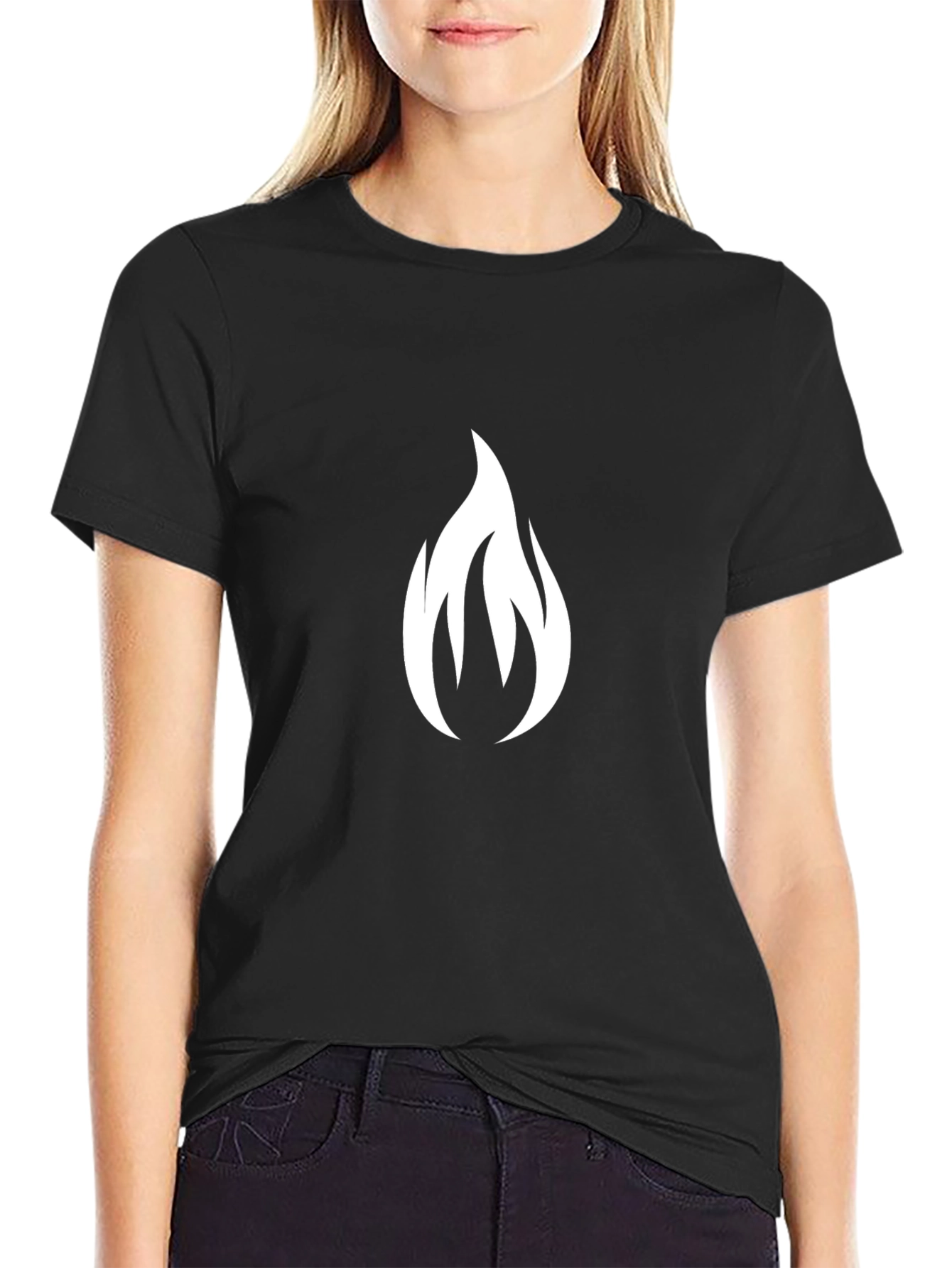 Flame Graphic Black T-Shirt