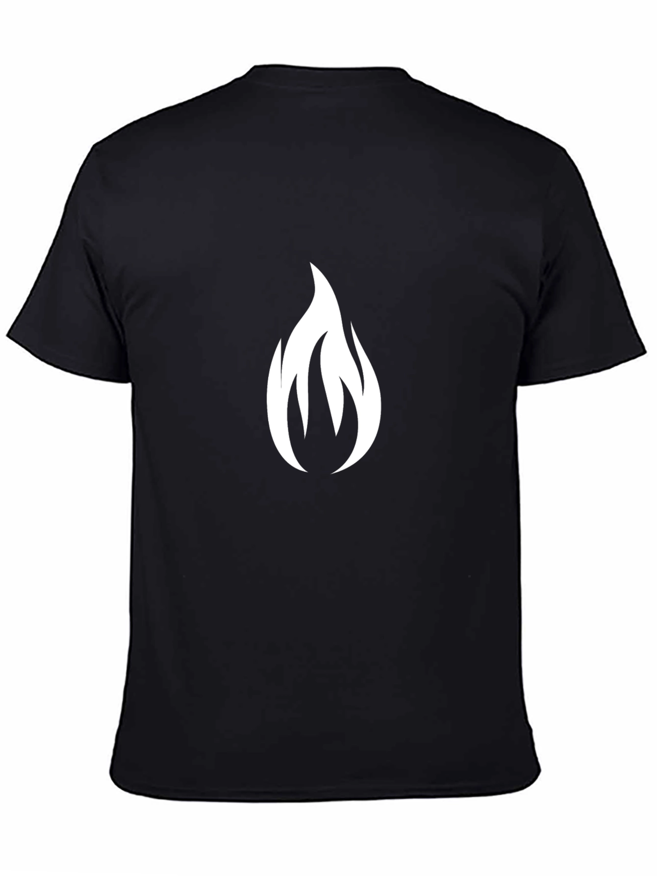 Flame Graphic Black T-Shirt