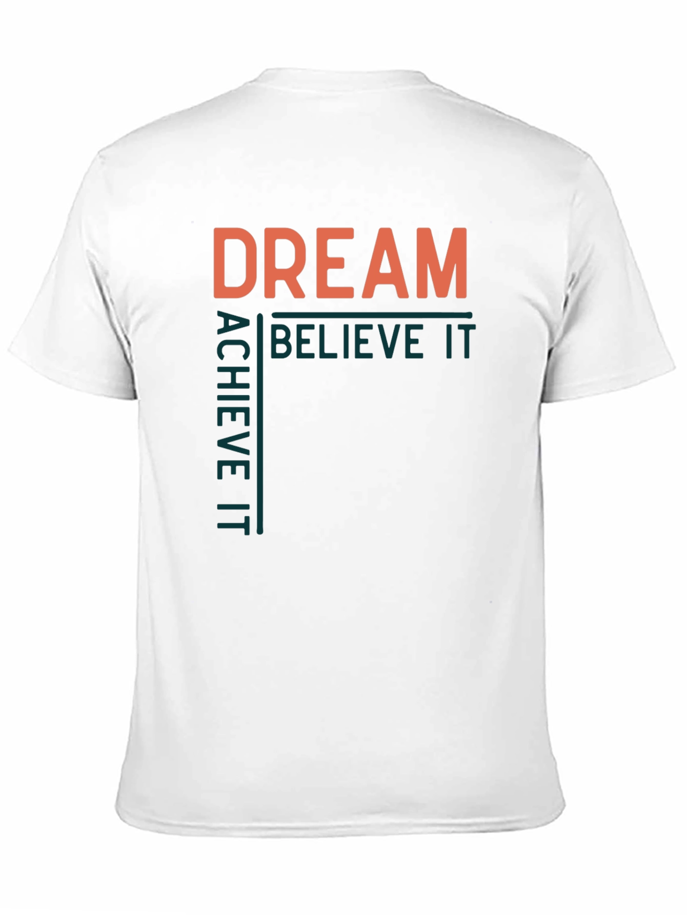 Dream Believe Achieve Mens Graphic Tee
