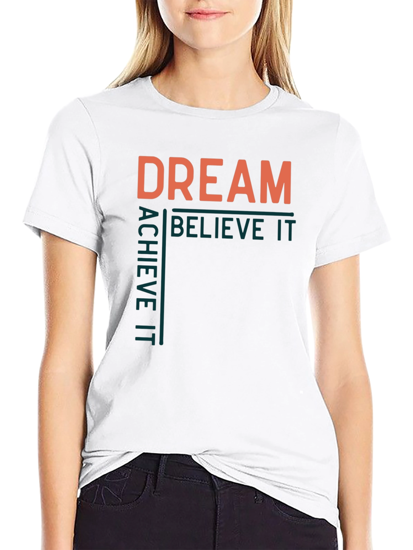 Dream Believe Achieve Mens Graphic Tee