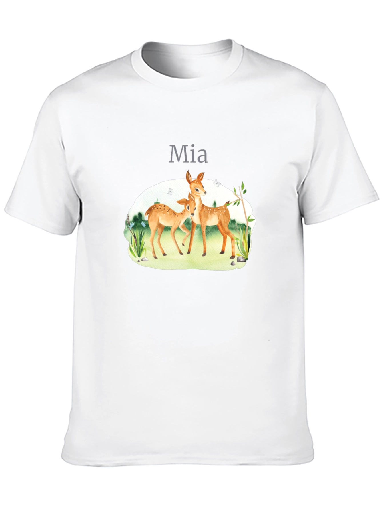 Deer Family Graphic T-Shirt