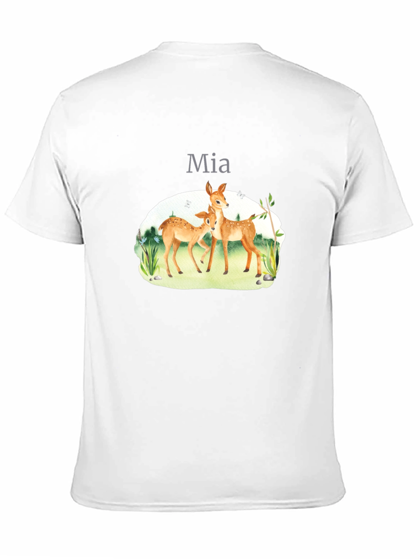 Deer Family Graphic T-Shirt