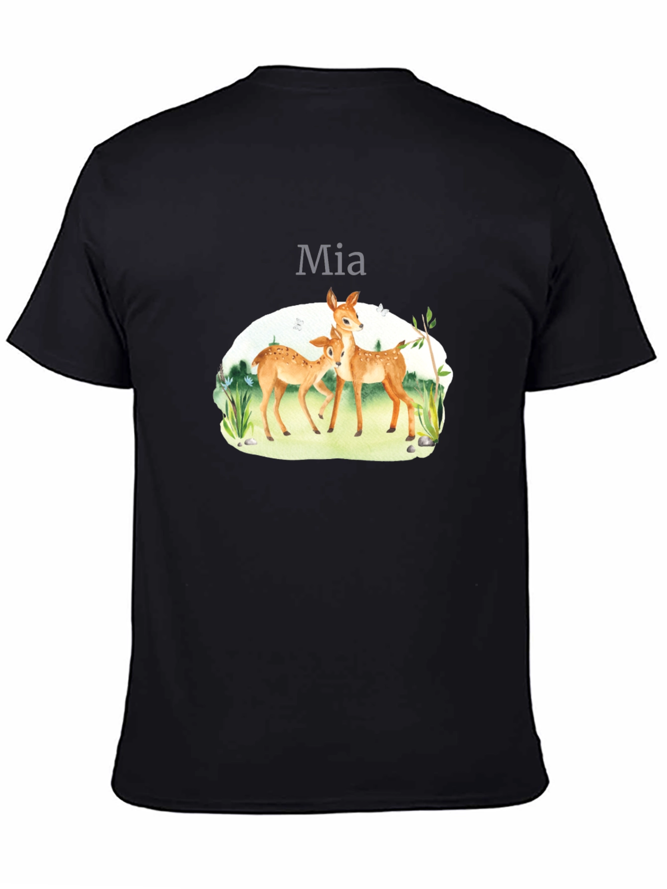Deer Family Graphic T-Shirt