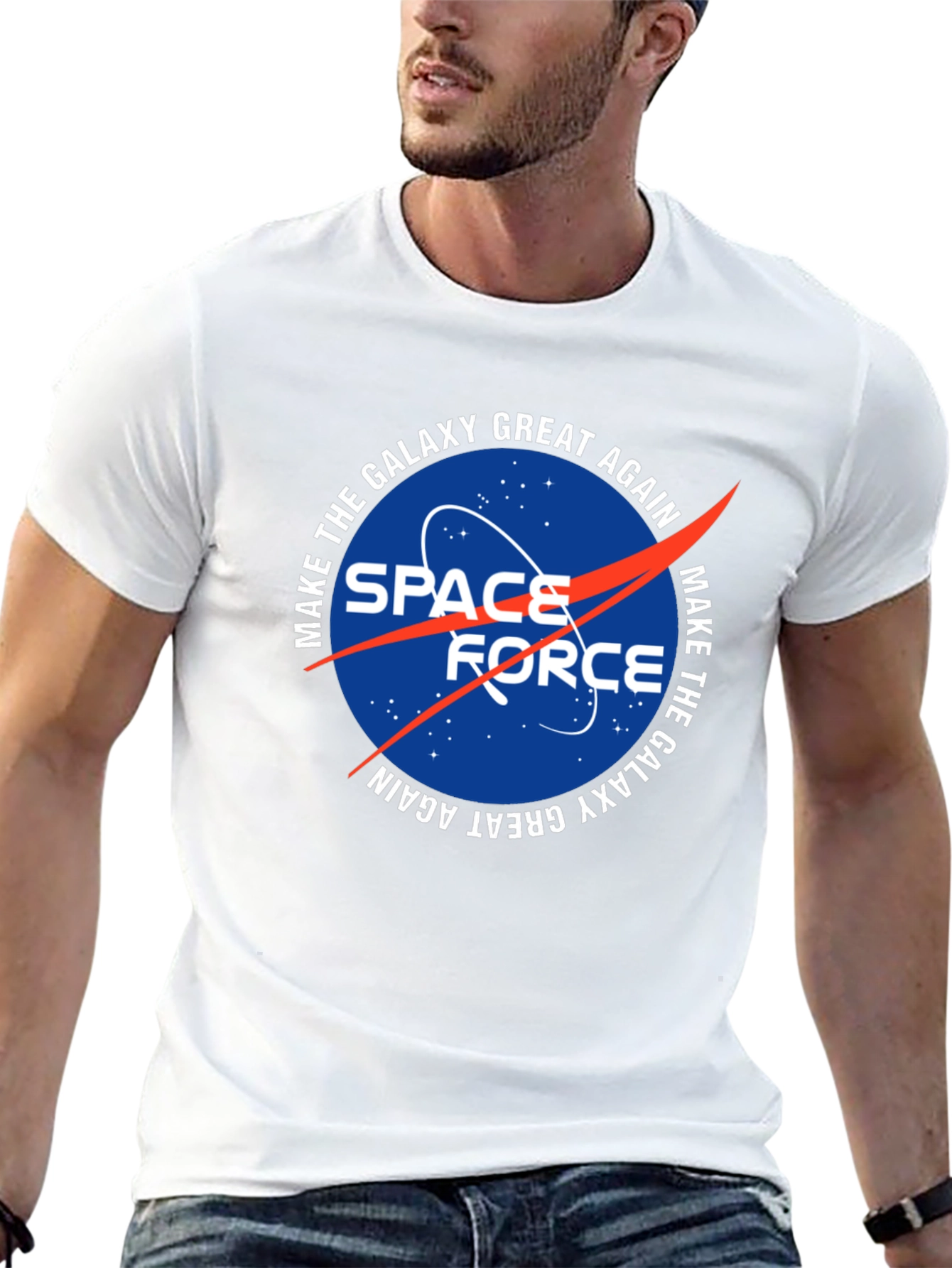 Space Force Galaxy Graphic T-Shirt