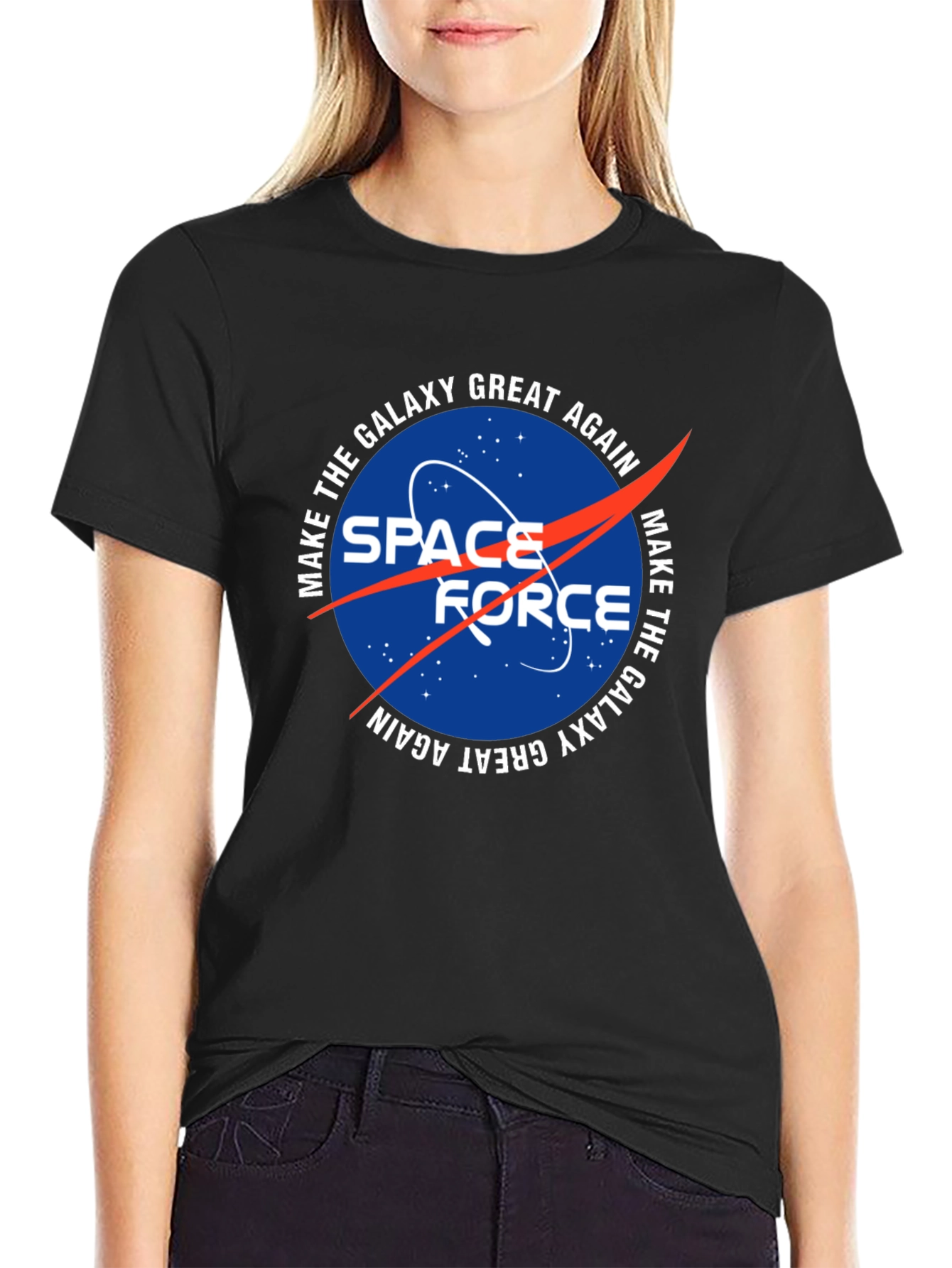 Space Force Galaxy Graphic T-Shirt
