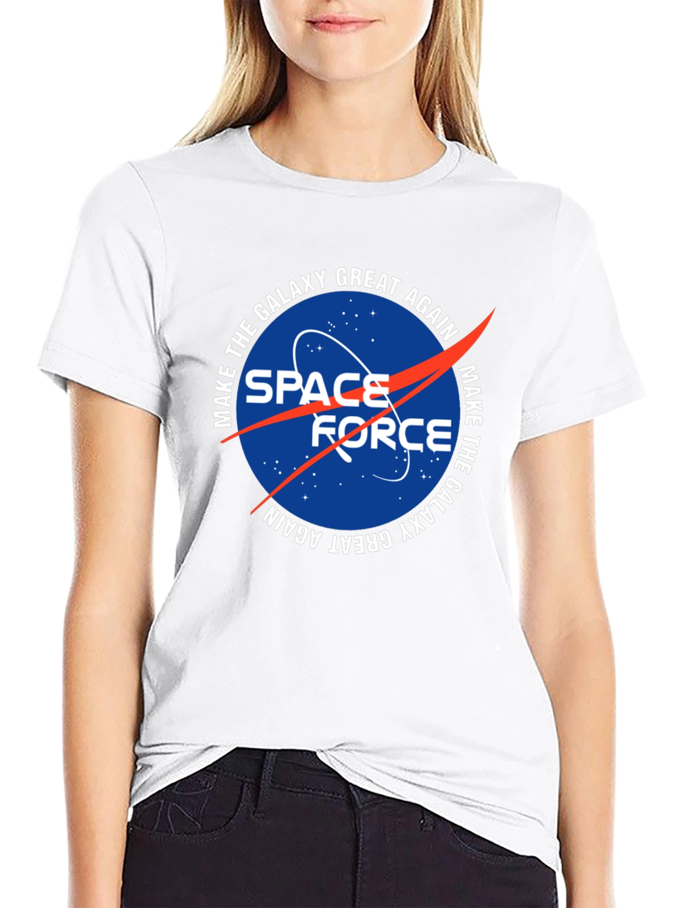 Space Force Galaxy Graphic T-Shirt