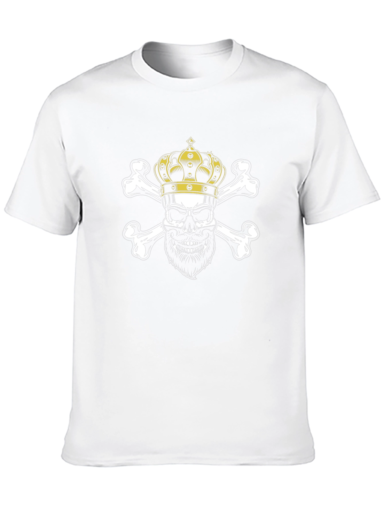 Skull King Graphic Tee - Black Crew Neck