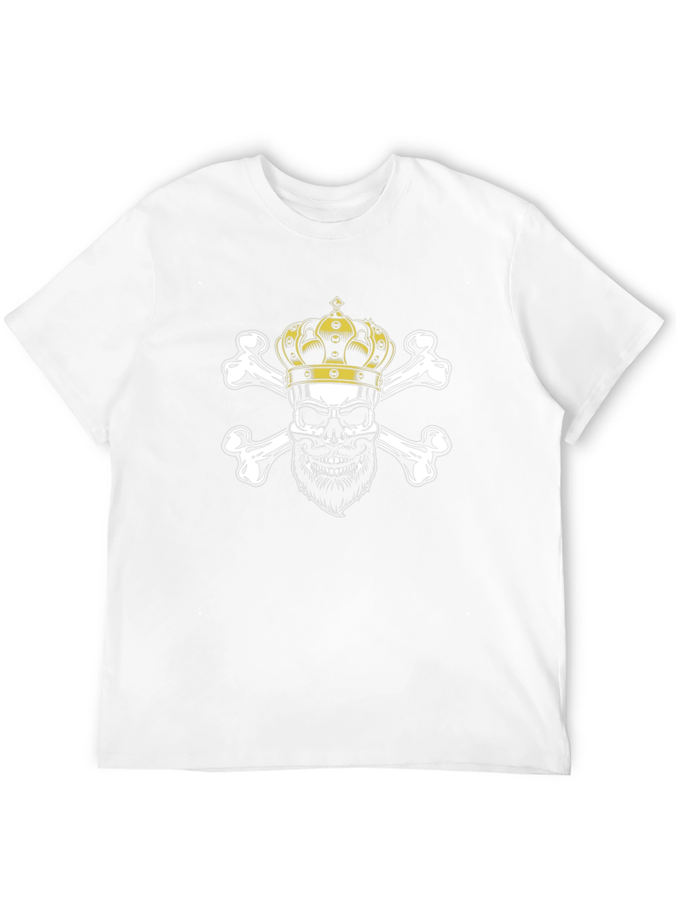Skull King Graphic Tee - Black Crew Neck