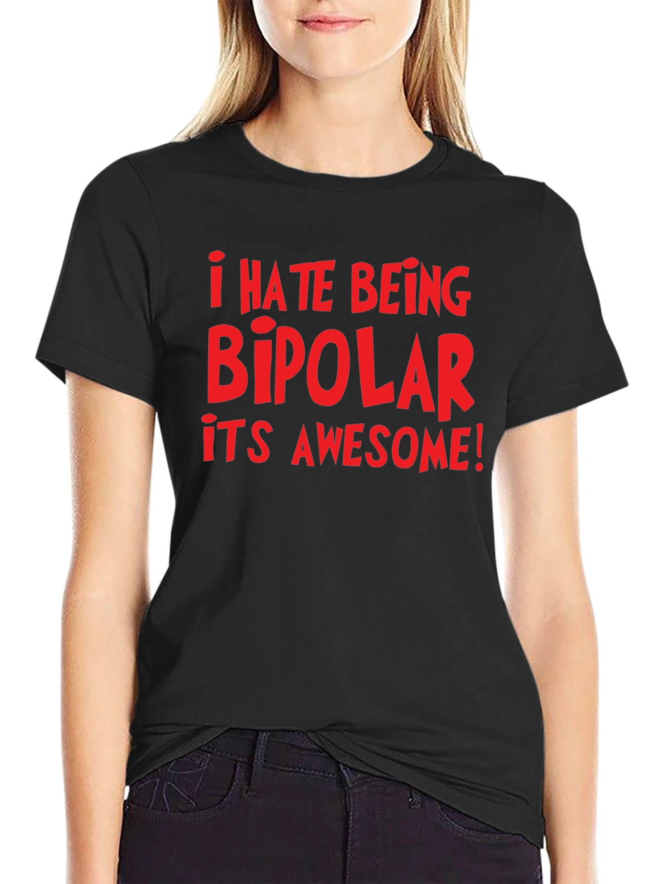 Bipolar Awesome Black T-Shirt