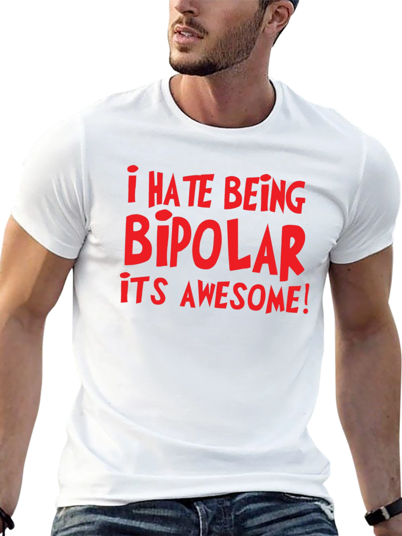 Bipolar Awesome Black T-Shirt