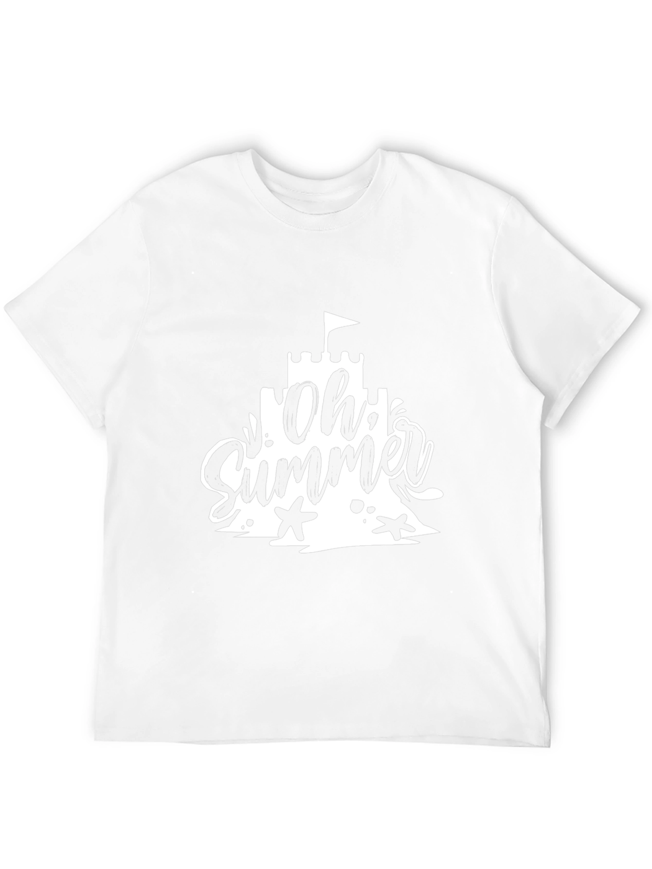 Oh Summer Black T-Shirt - Beach Vacation Style