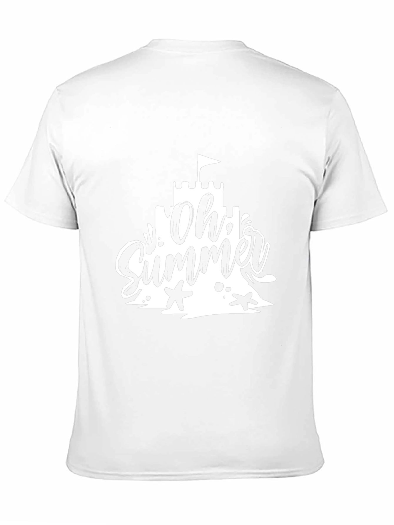 Oh Summer Black T-Shirt - Beach Vacation Style
