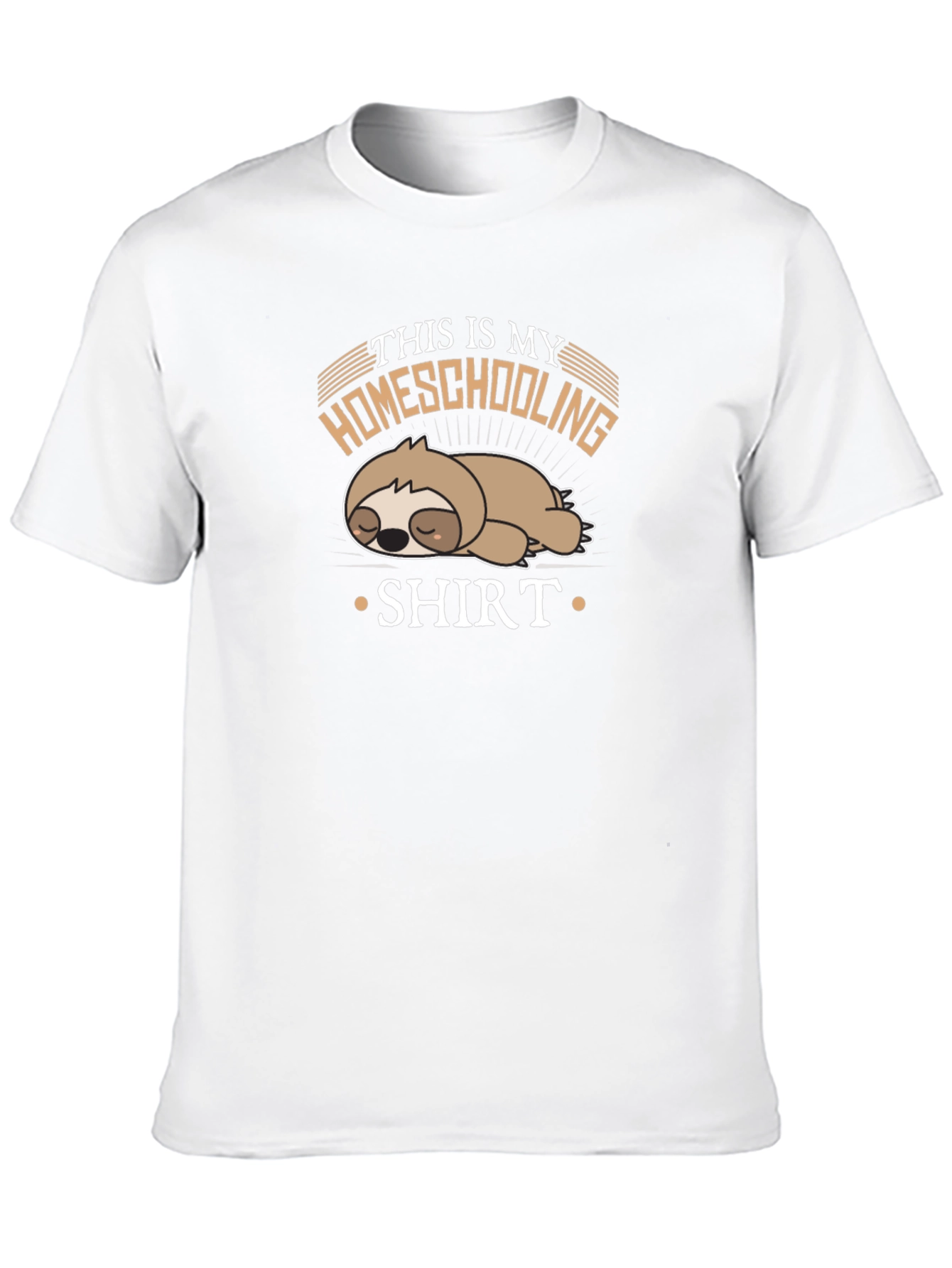 Homeschooling Sloth T-Shirt - Funny & Relaxed Style