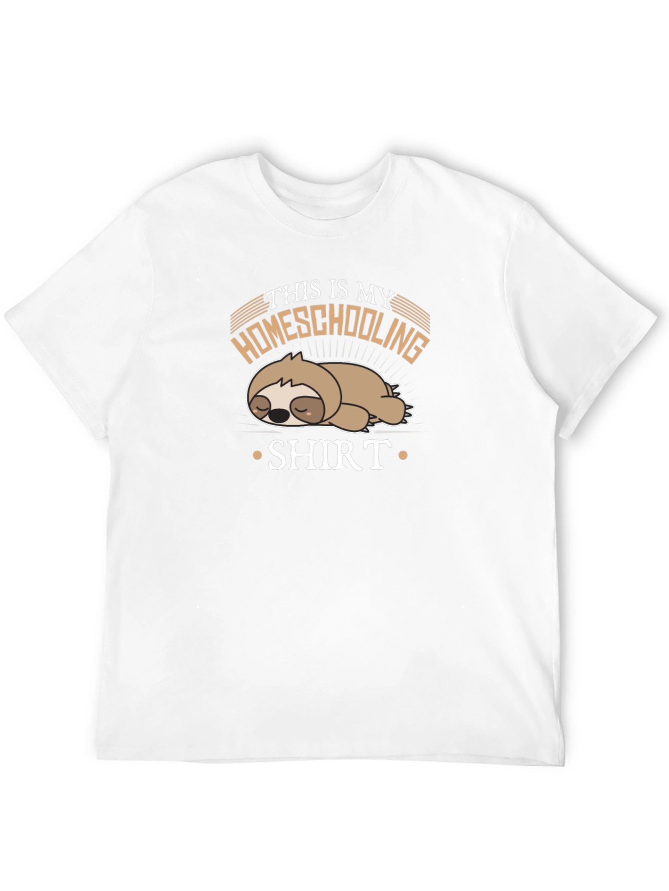 Homeschooling Sloth T-Shirt - Funny & Relaxed Style