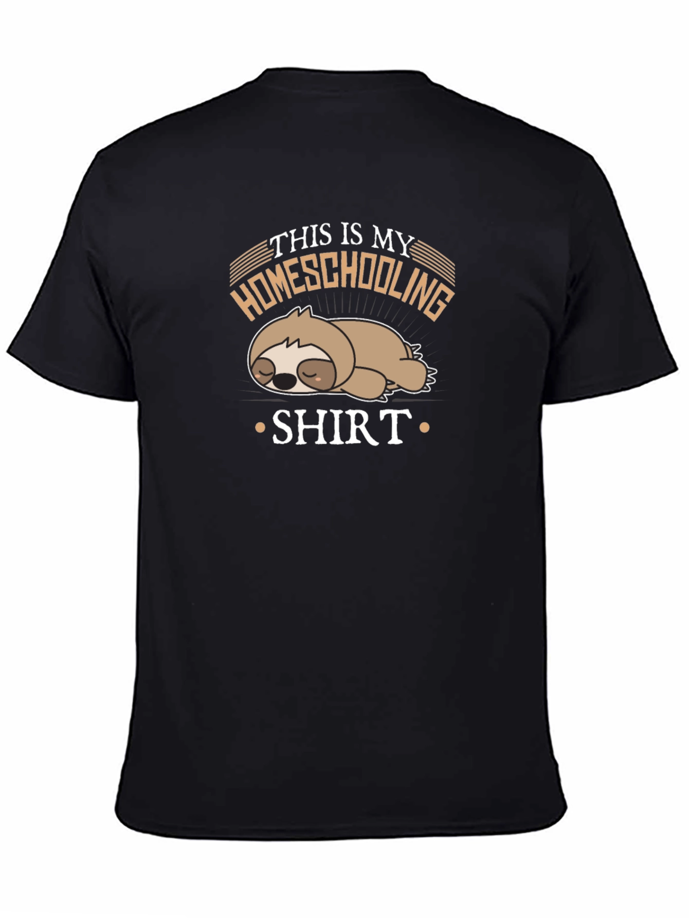 Homeschooling Sloth T-Shirt - Funny & Relaxed Style