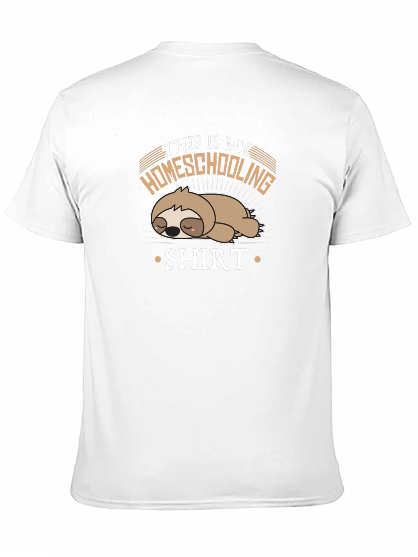 Homeschooling Sloth T-Shirt - Funny & Relaxed Style