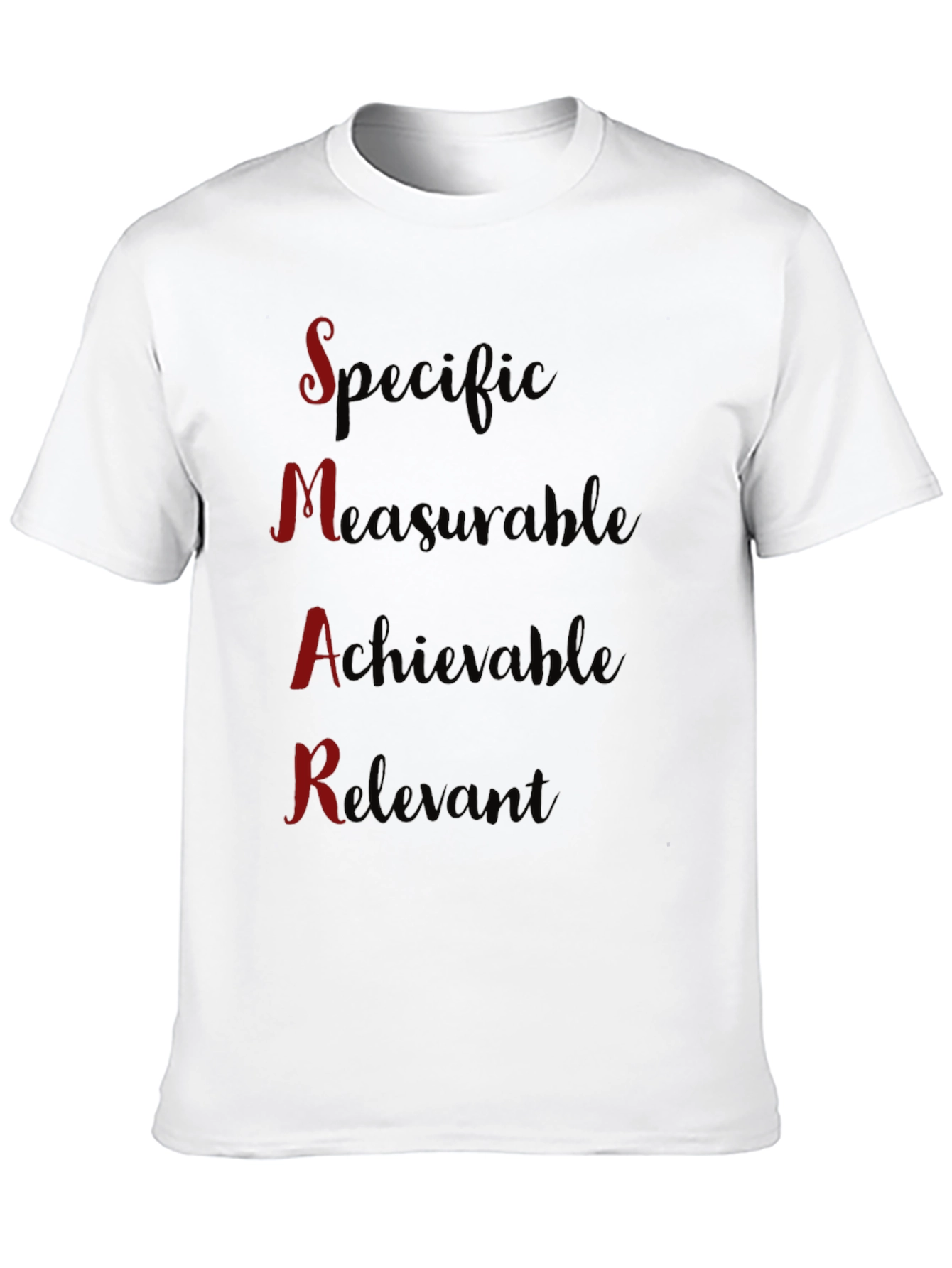 SMART Goals Black T-Shirt - Motivational Design