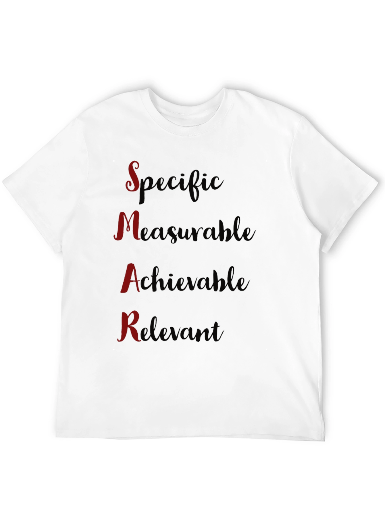 SMART Goals Black T-Shirt - Motivational Design