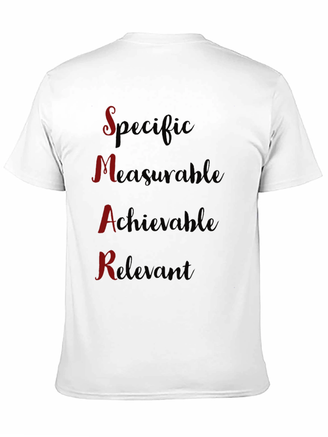 SMART Goals Black T-Shirt - Motivational Design