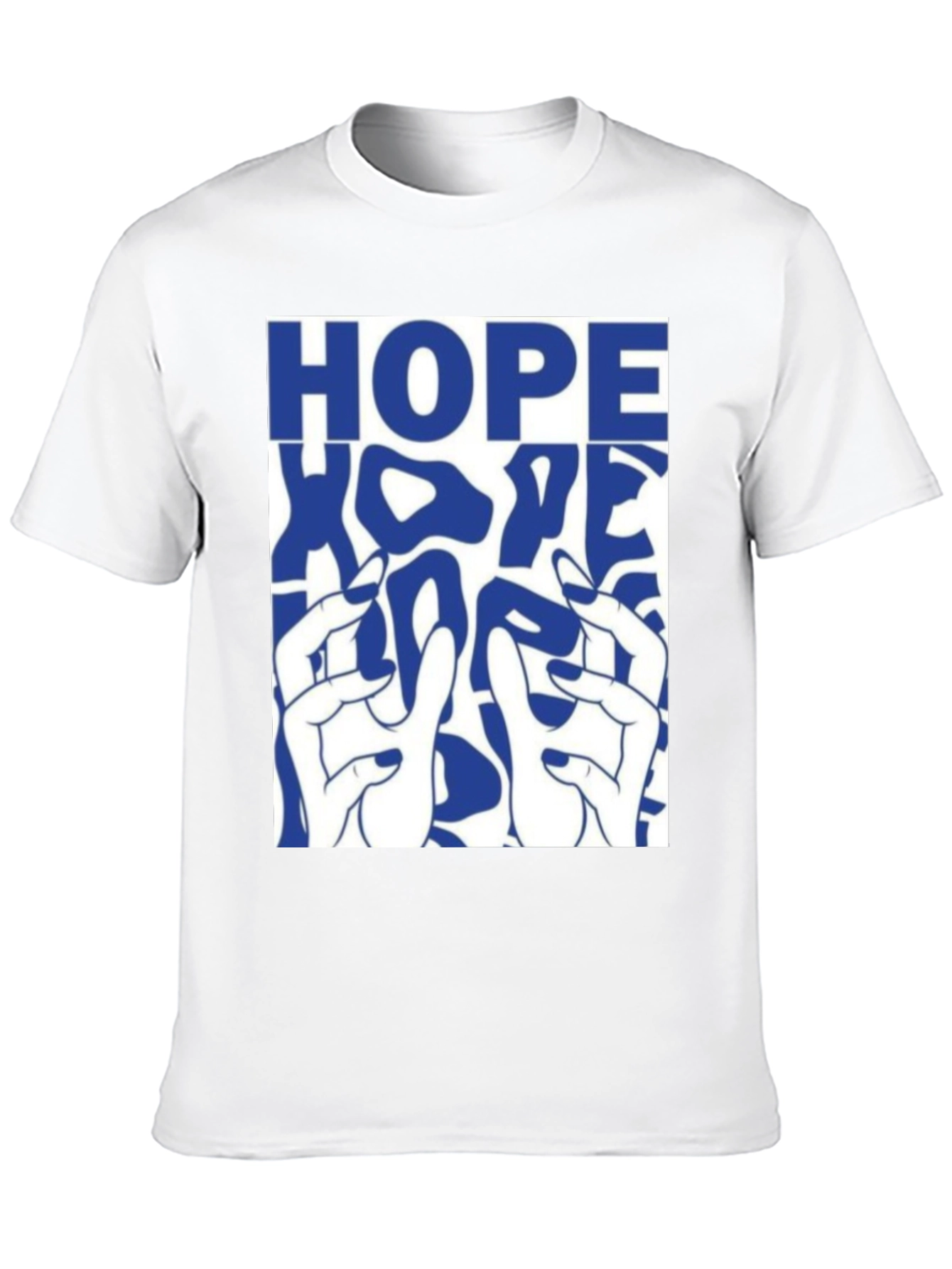 HOPE Graphic Print Black Cotton T-Shirt