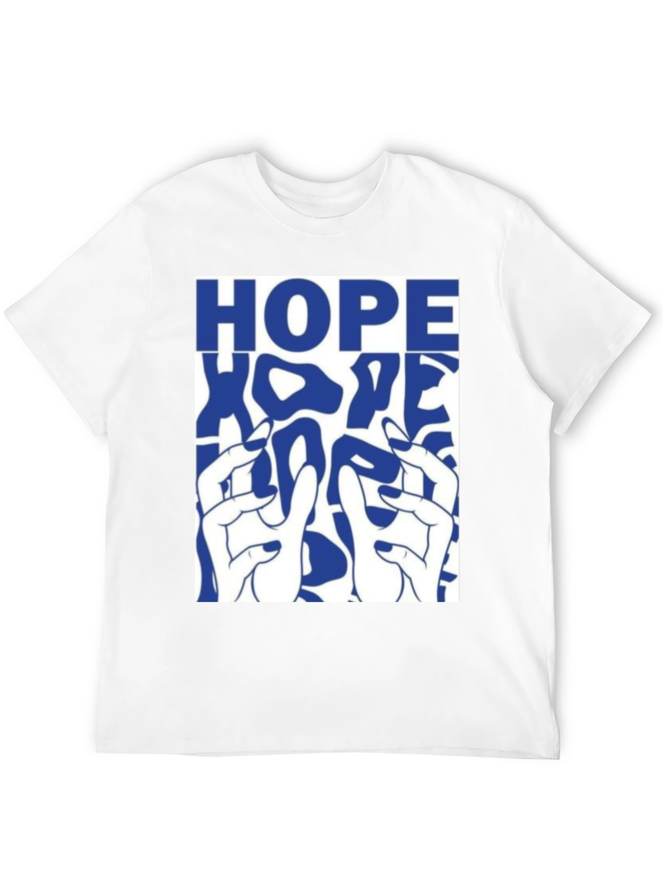 HOPE Graphic Print Black Cotton T-Shirt