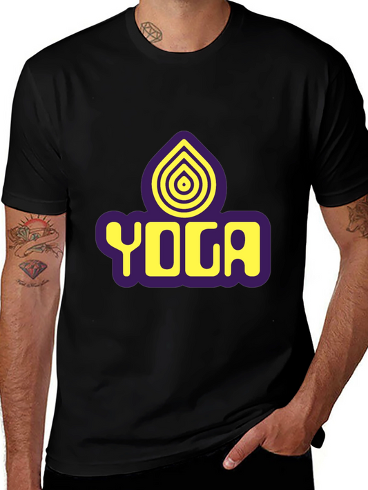 Yoga Graphic Black T-Shirt