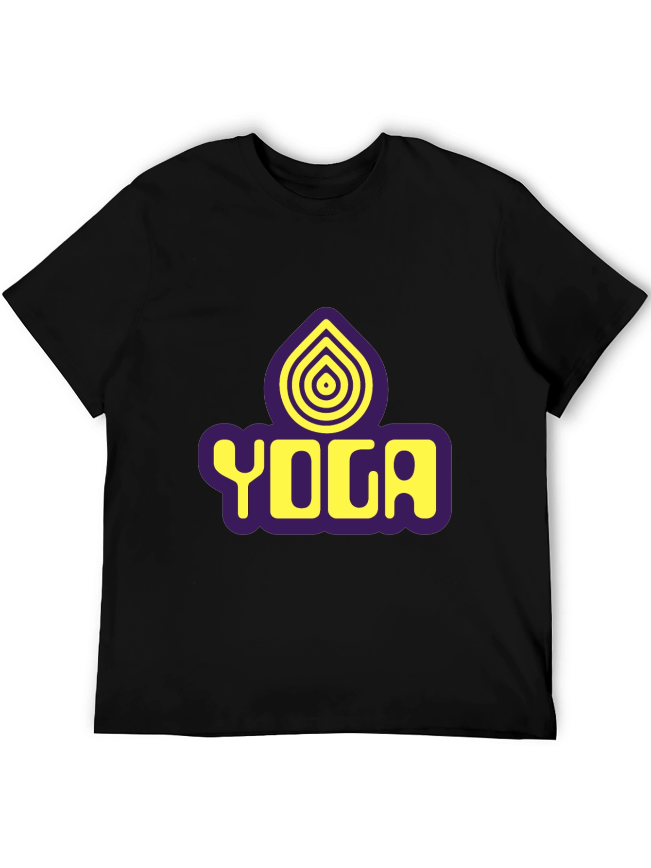 Yoga Graphic Black T-Shirt