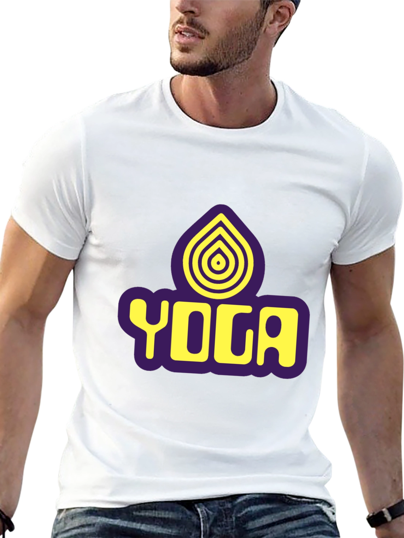Yoga Graphic Black T-Shirt