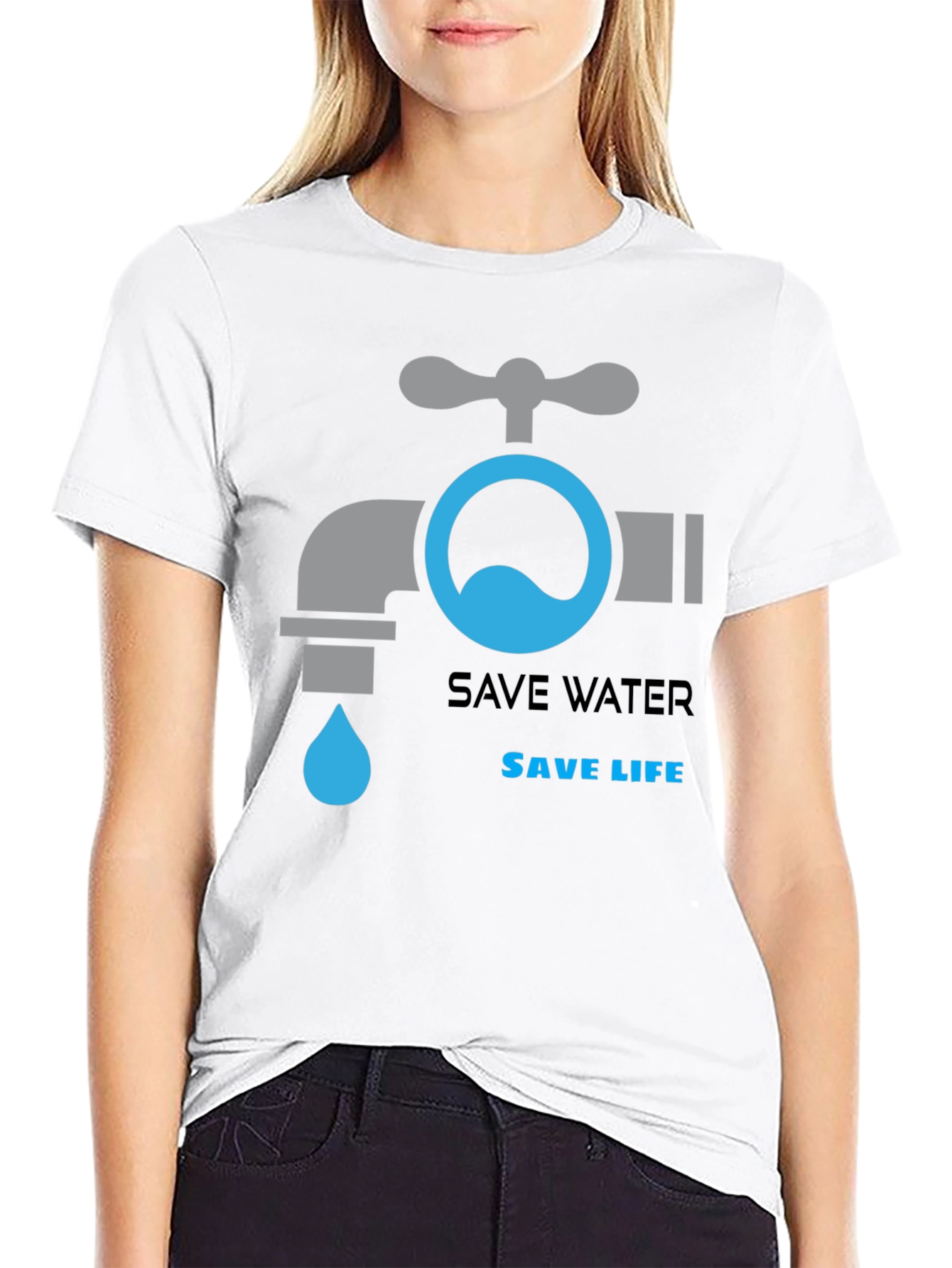 Save Water Save Life Graphic T-Shirt
